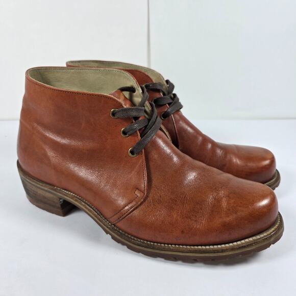 FRYE Vintage Whiskey Leather Chukka Boots Men\'s 10.5 D Made in USA 9310 main image 6